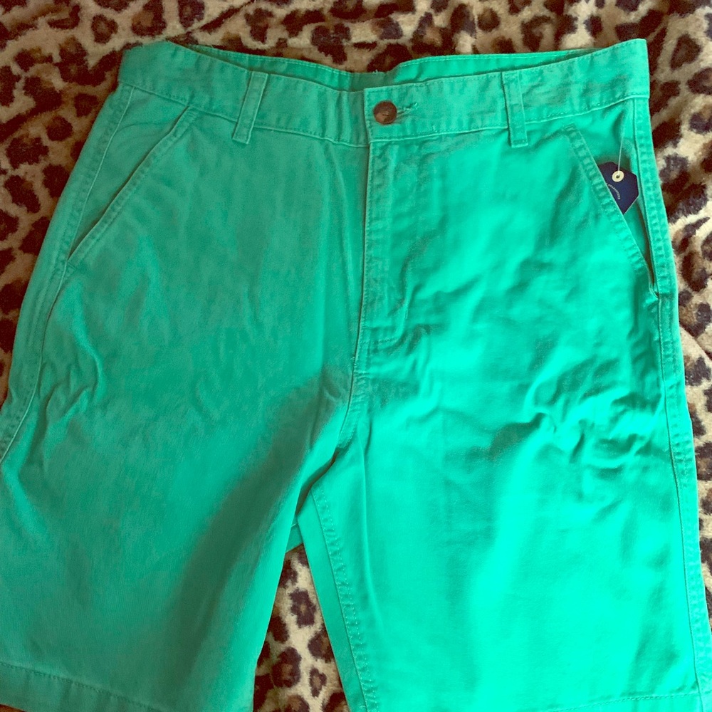 BRAND NEW! Neon Mens Green Cotton Shorts Sz 32